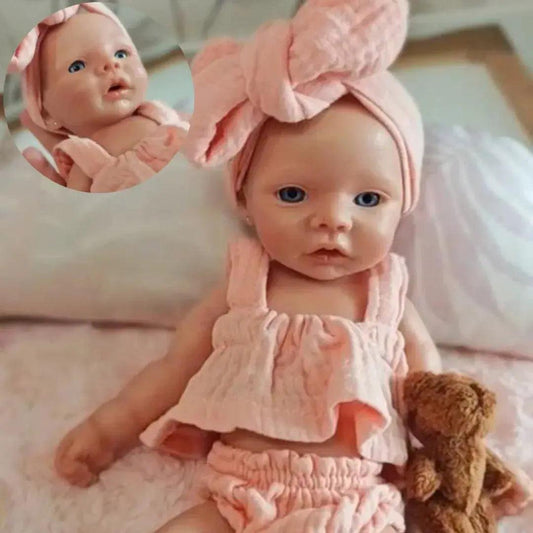  Lifelike 26cm Silicone Reborn Doll Open Mouth Soft Skin -  ToylandEU™