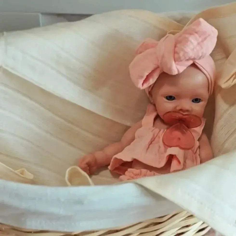 Lifelike 26cm Silicone Reborn Doll Open Mouth Soft Skin -  ToylandEU™