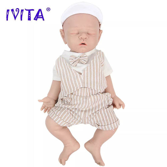 Lifelike 43cm Reborn Baby Doll - 100% Silicone with Weighted Body - ToylandEU