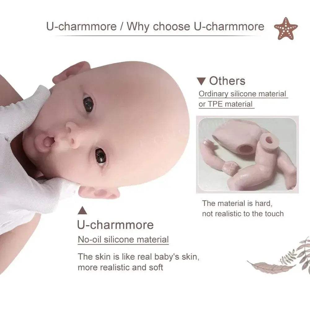 Lifelike 47cm Reborn Baby Girl Doll - Realistic Silicone Companion - ToylandEU