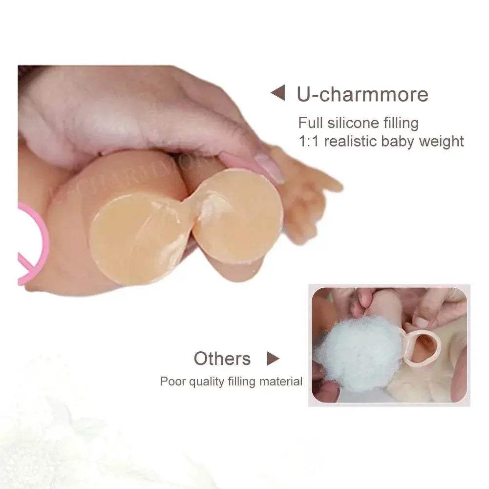 Lifelike 47cm Reborn Baby Girl Doll - Realistic Silicone Companion - ToylandEU