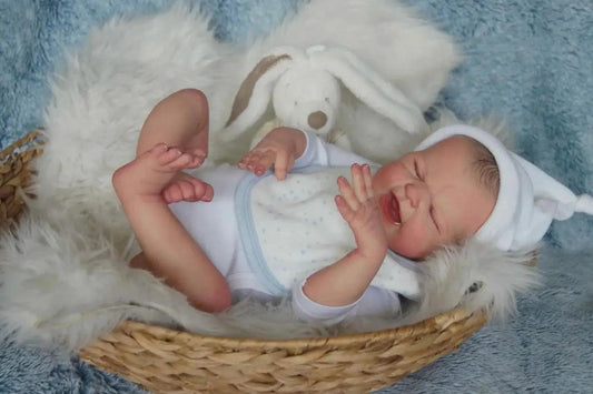  Lifelike 50cm Reborn Vinyl Baby Doll With Painted Hair -  ToylandEU™