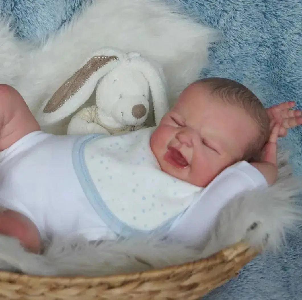  Lifelike 50cm Reborn Vinyl Baby Doll With Painted Hair -  ToylandEU™