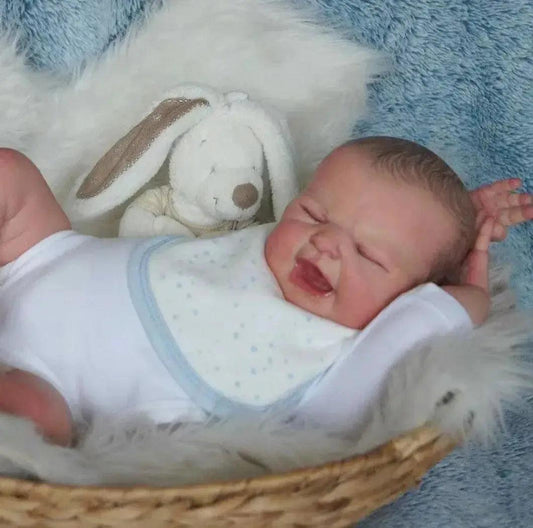  Lifelike 50cm Reborn Vinyl Baby Doll With Painted Hair -  ToylandEU™