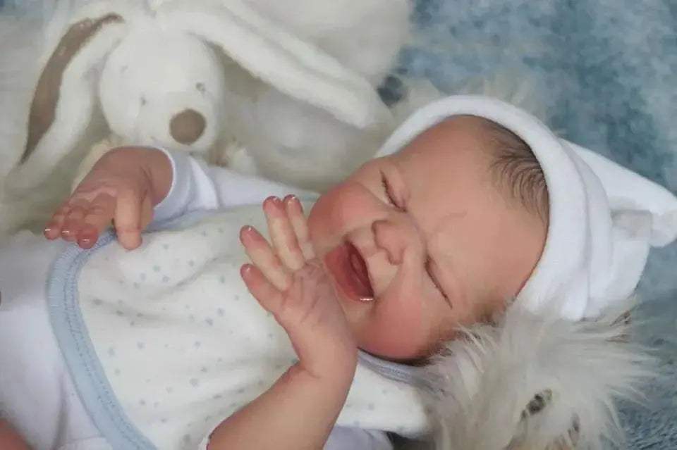  Lifelike 50cm Reborn Vinyl Baby Doll With Painted Hair -  ToylandEU™