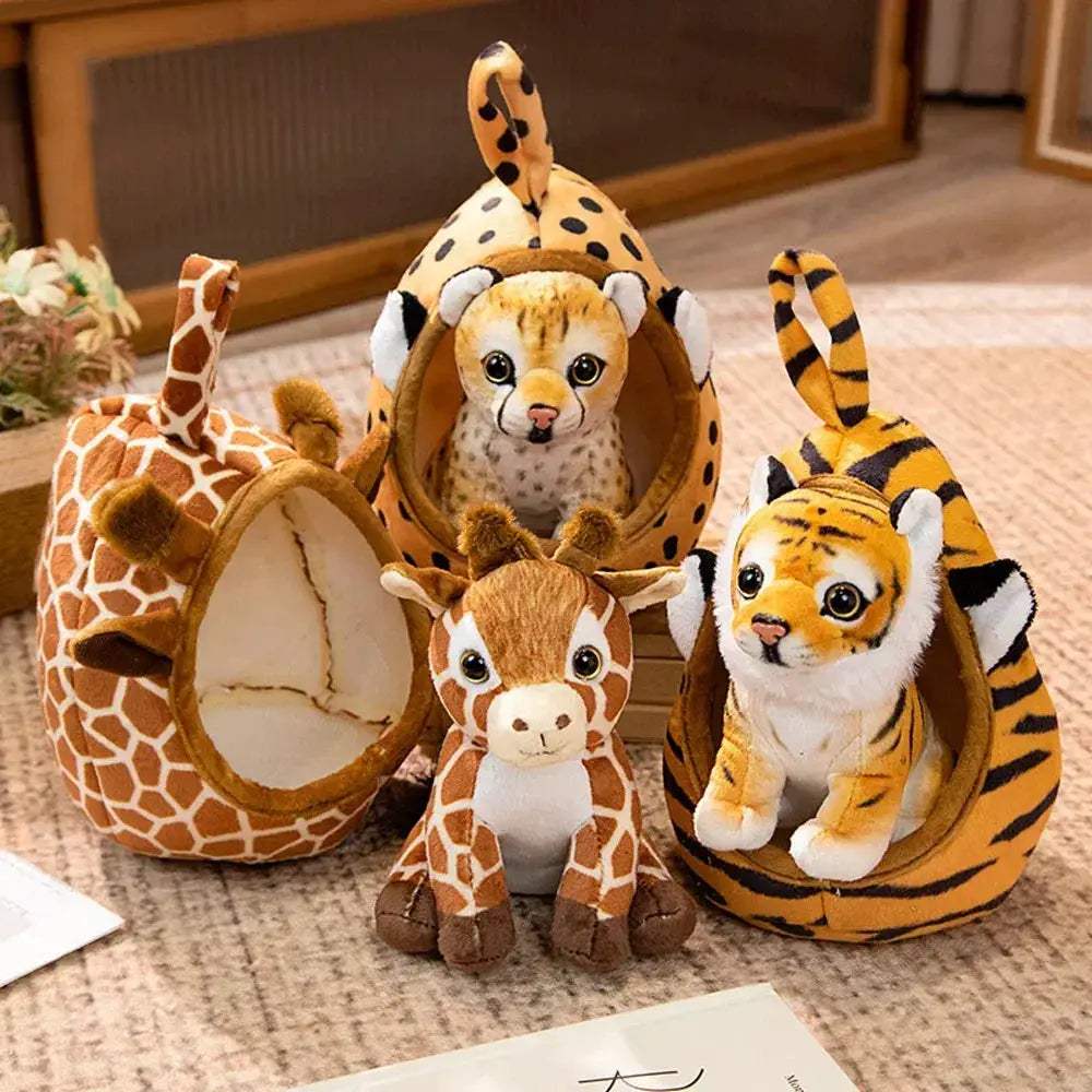 Lifelike Animal Plush Toys Set Premium Stuffed Animals - ToylandEU