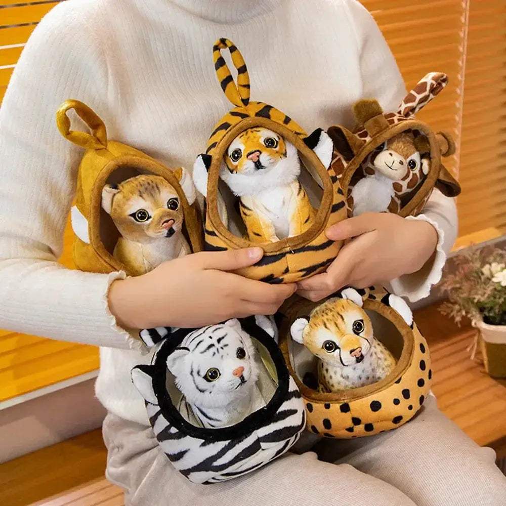 Lifelike Animal Plush Toys Set Premium Stuffed Animals - ToylandEU