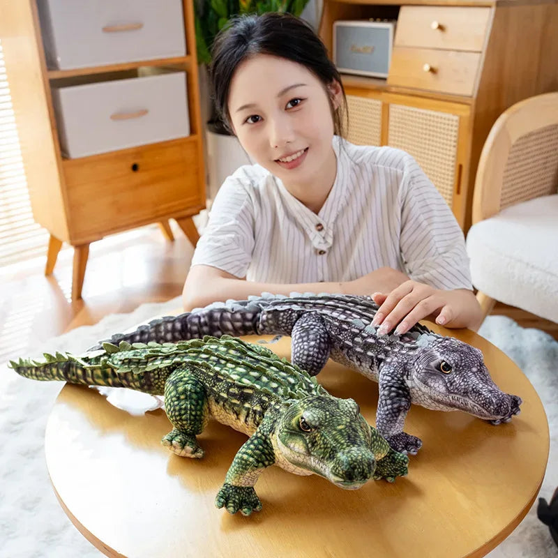 Lifelike Crocodile Plush Toy Realistic Details For Display Decor - ToylandEU