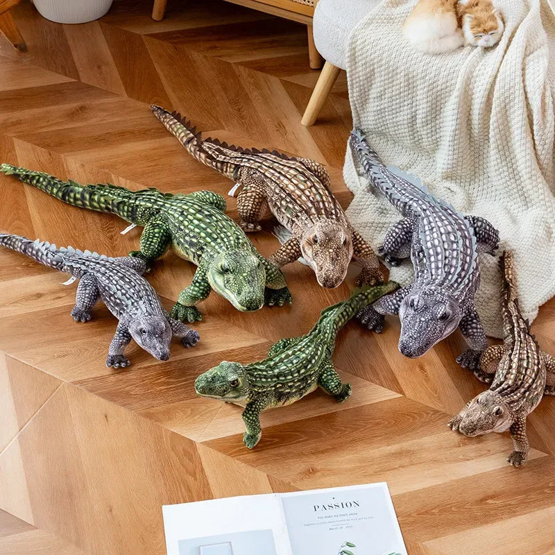 Lifelike Crocodile Plush Toy Realistic Details For Display Decor - ToylandEU