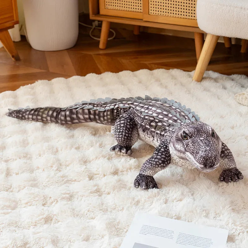 Lifelike Crocodile Plush Toy Realistic Details For Display Decor - ToylandEU