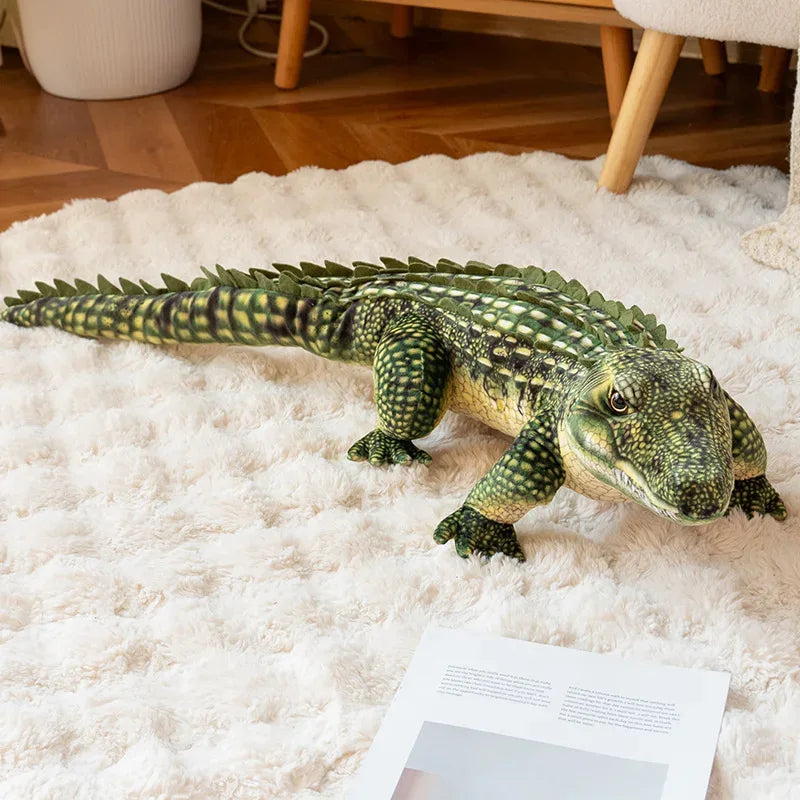 Lifelike Crocodile Plush Toy Realistic Details For Display Decor - ToylandEU