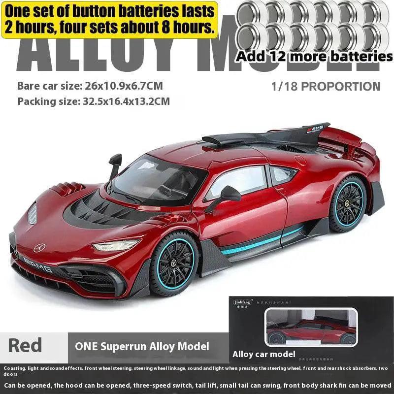  Lifelike Diecast Car Model 1 18 AMG One Toyland EU -  ToylandEU™