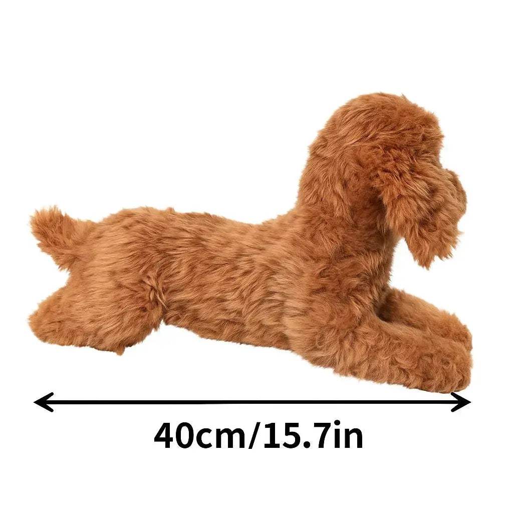 Lifelike Dog Plush Toy Large 15.7 Inch Soothing Hug - ToylandEU