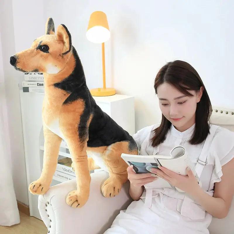  Lifelike Dog Plush Toy Realistic Posture For Home Decor -  ToylandEU™