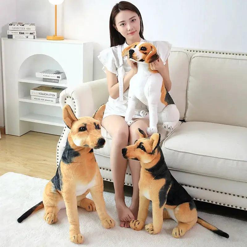  Lifelike Dog Plush Toy Realistic Posture For Home Decor -  ToylandEU™