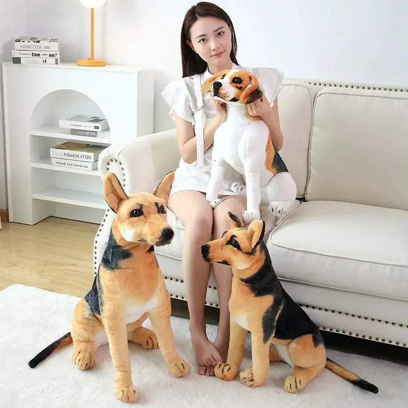  Lifelike Dog Plush Toy Realistic Posture For Home Decor -  ToylandEU™
