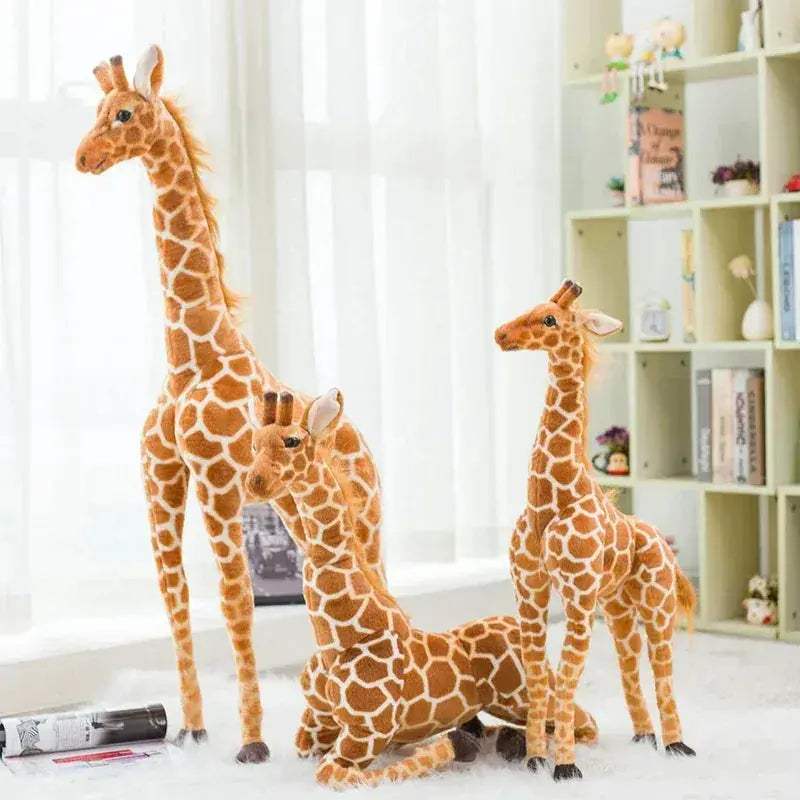 Lifelike Giraffe Plush Toy For Kids Large Soft Gift - ToylandEU