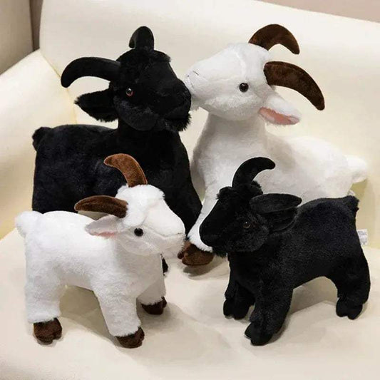 Lifelike Goat Plush Toy for Kids Soft Cute Stuffed Animal - ToylandEU
