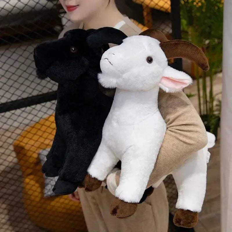 Lifelike Goat Plush Toy for Kids Soft Cute Stuffed Animal - ToylandEU