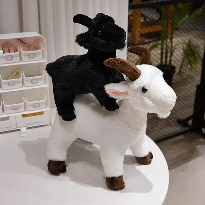 Lifelike Goat Plush Toy for Kids Soft Cute Stuffed Animal - ToylandEU