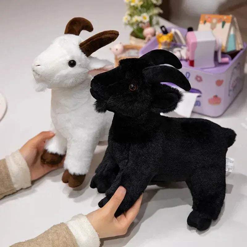 Lifelike Goat Plush Toy for Kids Soft Cute Stuffed Animal - ToylandEU