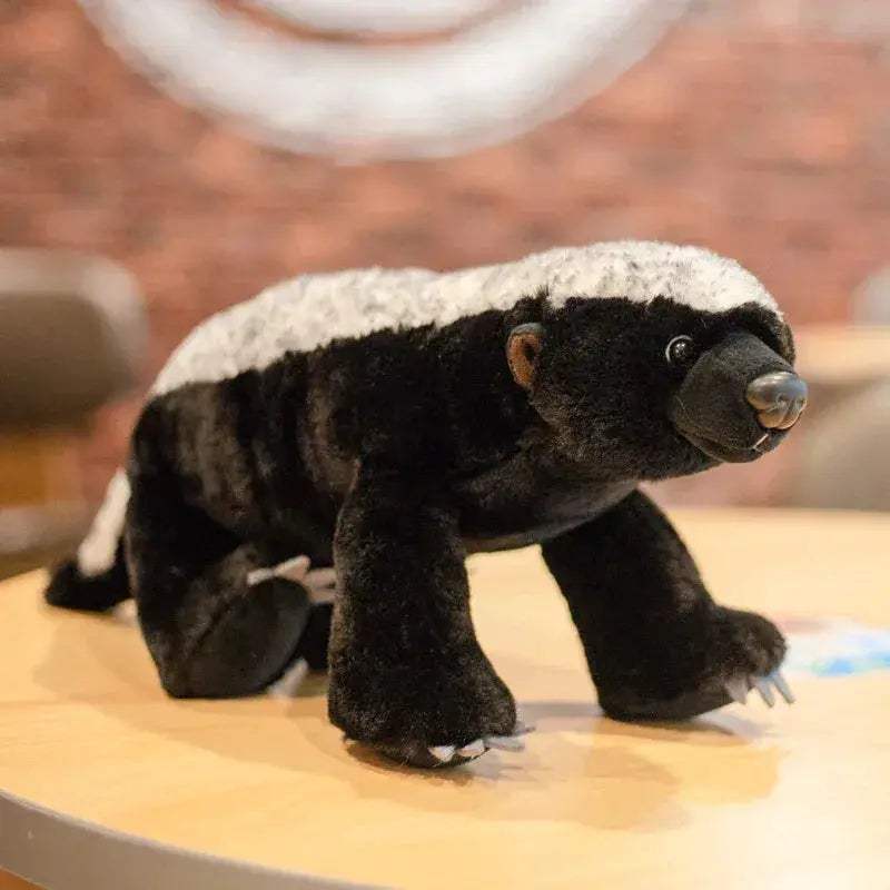 Lifelike Honey Badger Plush Toy Realistic Gift For Kids - ToylandEU