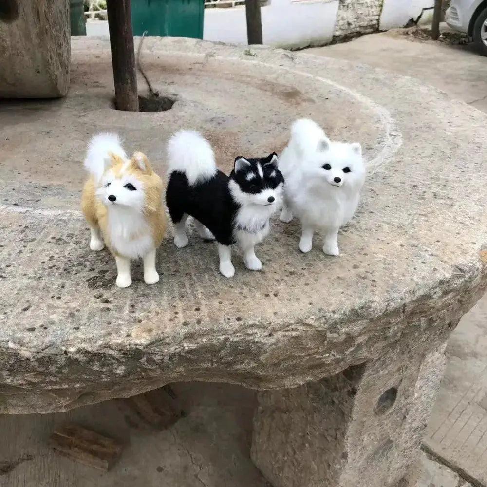  Lifelike Husky Plush Toy Realistic Home Decor Gift -  ToylandEU™