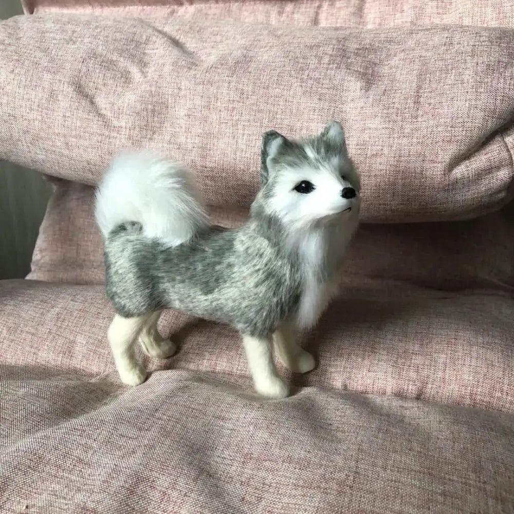  Lifelike Husky Plush Toy Realistic Home Decor Gift -  ToylandEU™