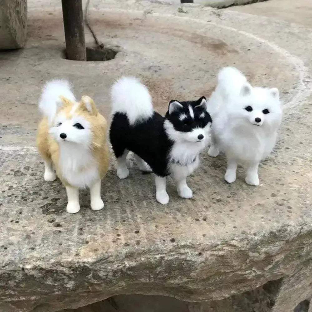 Lifelike Husky Plush Toy for Realistic Home Decor and Gift - ToylandEU