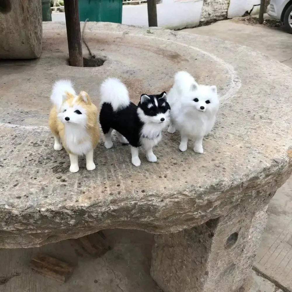 Lifelike Husky Plush Toy for Realistic Home Decor and Gift - ToylandEU