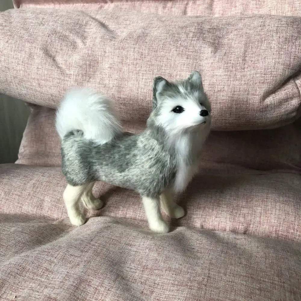 Lifelike Husky Plush Toy for Realistic Home Decor and Gift - ToylandEU