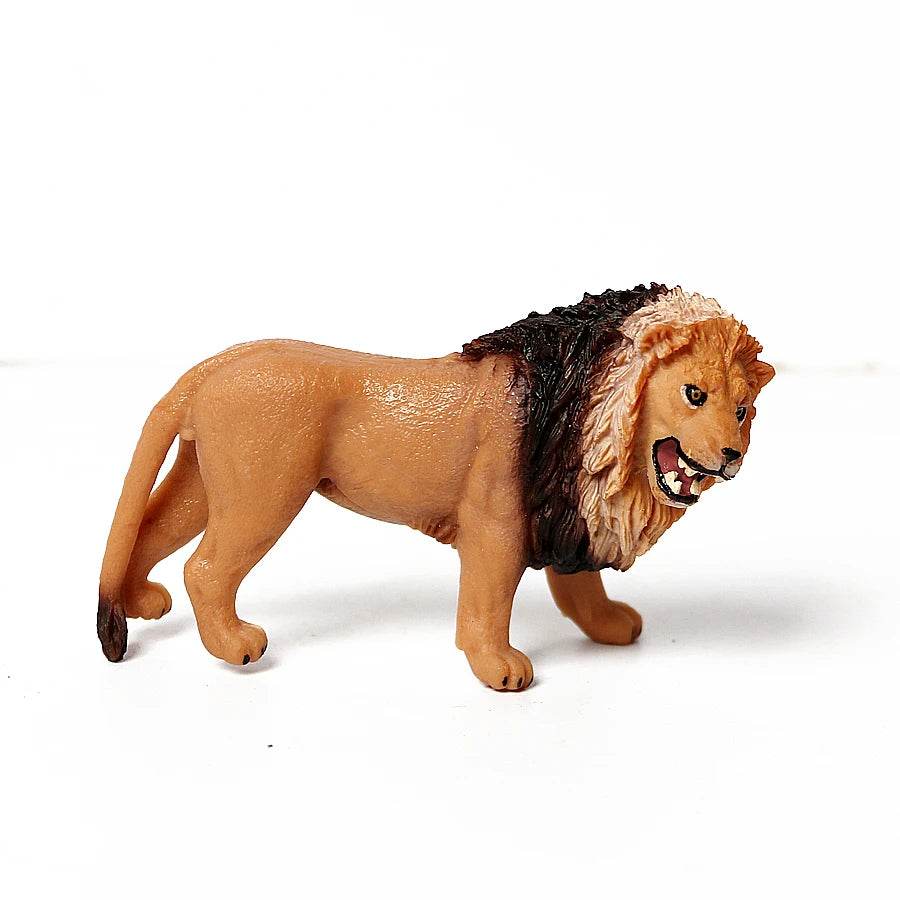 Lifelike Lion Figurine Simulated Plastic Educational Use - ToylandEU