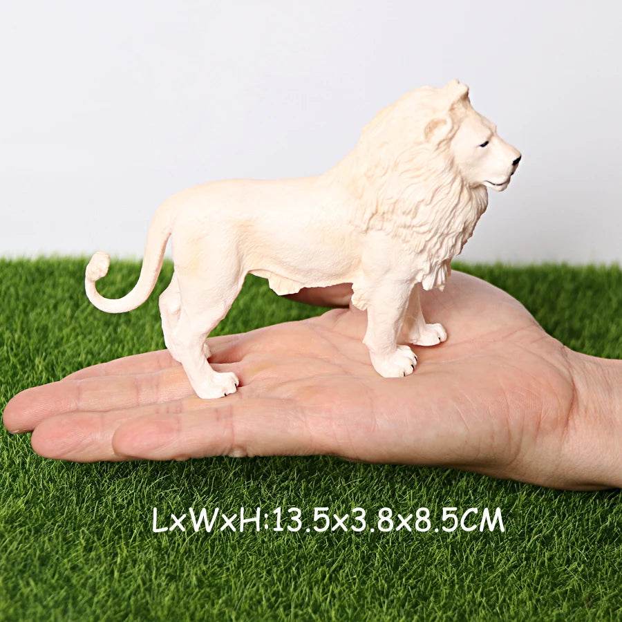 Lifelike Lion Figurine Simulated Plastic Educational Use - ToylandEU