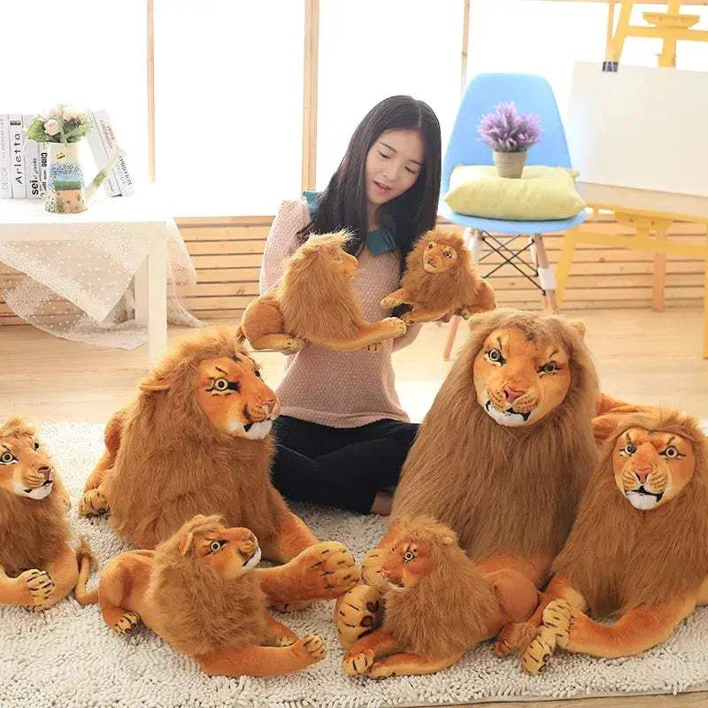  Lifelike Lion Plush Toy For Kids Stuffed Animal Doll -  ToylandEU™
