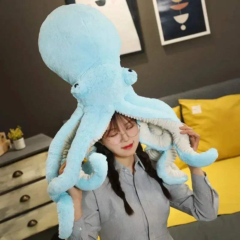 Lifelike Octopus Plush Toy Cushion For Kids Birthday Gift - ToylandEU