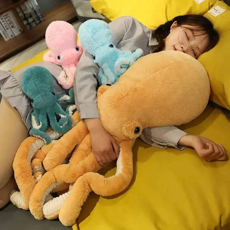 Lifelike Octopus Plush Toy Cushion For Kids Birthday Gift - ToylandEU