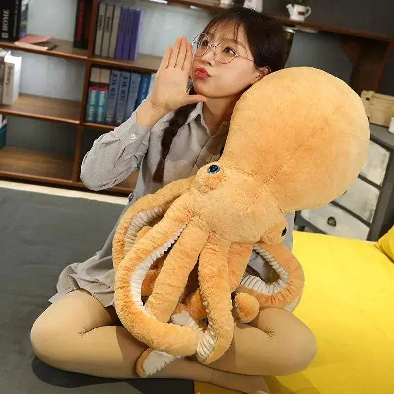 Lifelike Octopus Plush Toy Cushion For Kids Birthday Gift - ToylandEU
