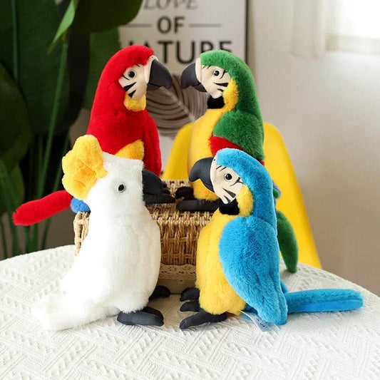 Lifelike Parrot Plush Toy 25cm Cartoon Macaw Gift For Kids - ToylandEU