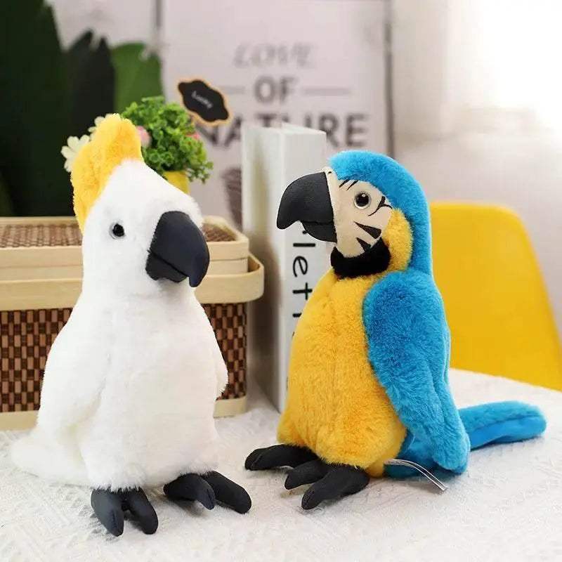 Lifelike Parrot Plush Toy 25cm Cartoon Macaw Gift For Kids - ToylandEU