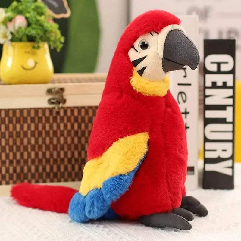 Lifelike Parrot Plush Toy 25cm Cartoon Macaw Gift For Kids - ToylandEU