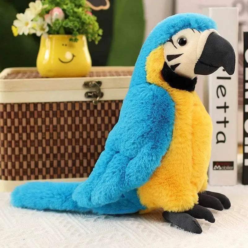 Lifelike Parrot Plush Toy 25cm Cartoon Macaw Gift For Kids - ToylandEU
