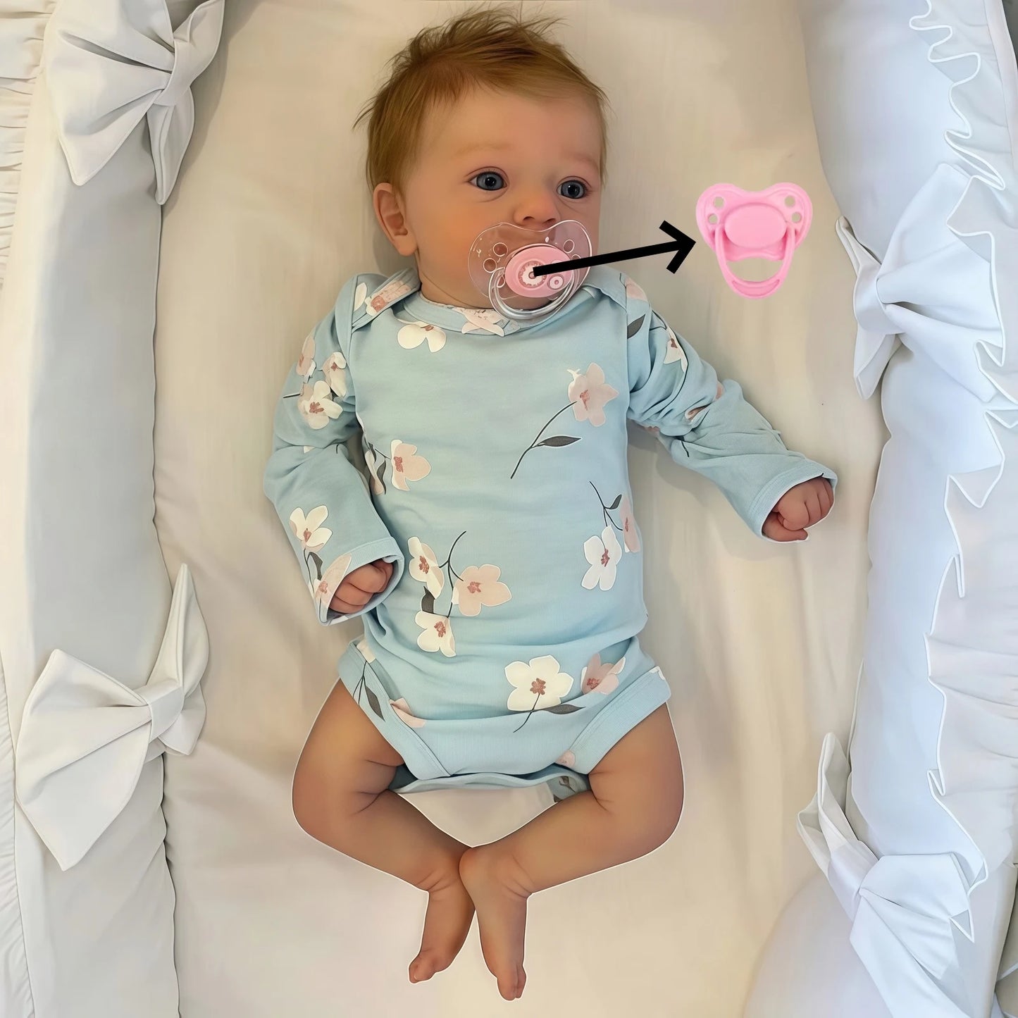 Lifelike Reborn Baby Doll 16 Inch 3D Hand Painted Gift - ToylandEU