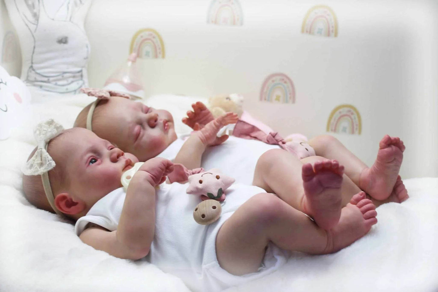 Lifelike Reborn Baby Doll 3D Skin Twins For Collectors - ToylandEU