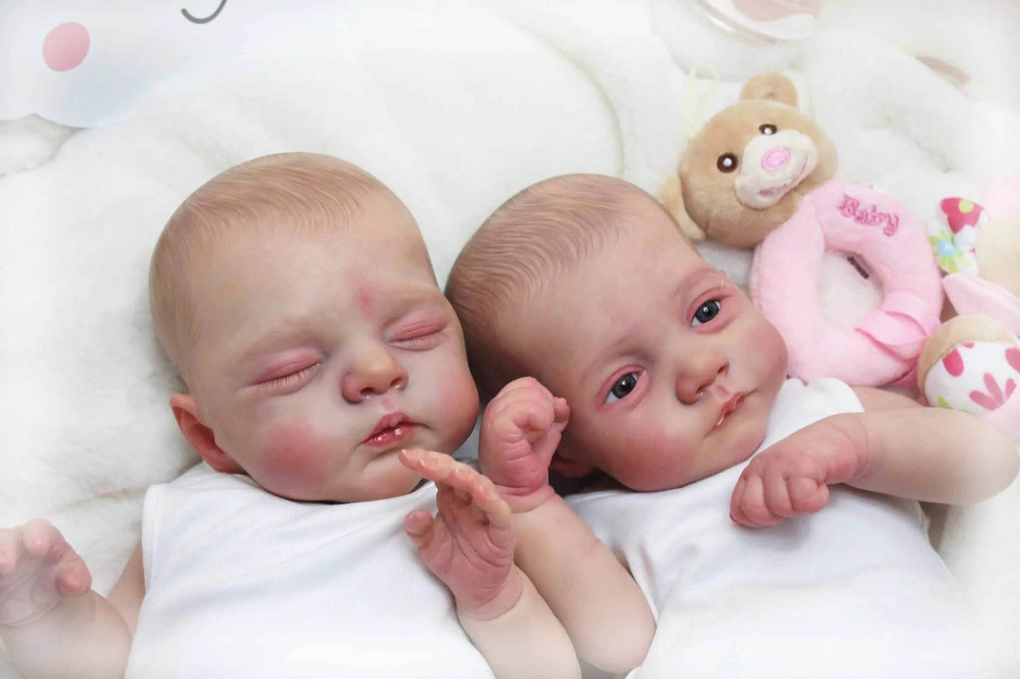 Lifelike Reborn Baby Doll 3D Skin Twins For Collectors - ToylandEU