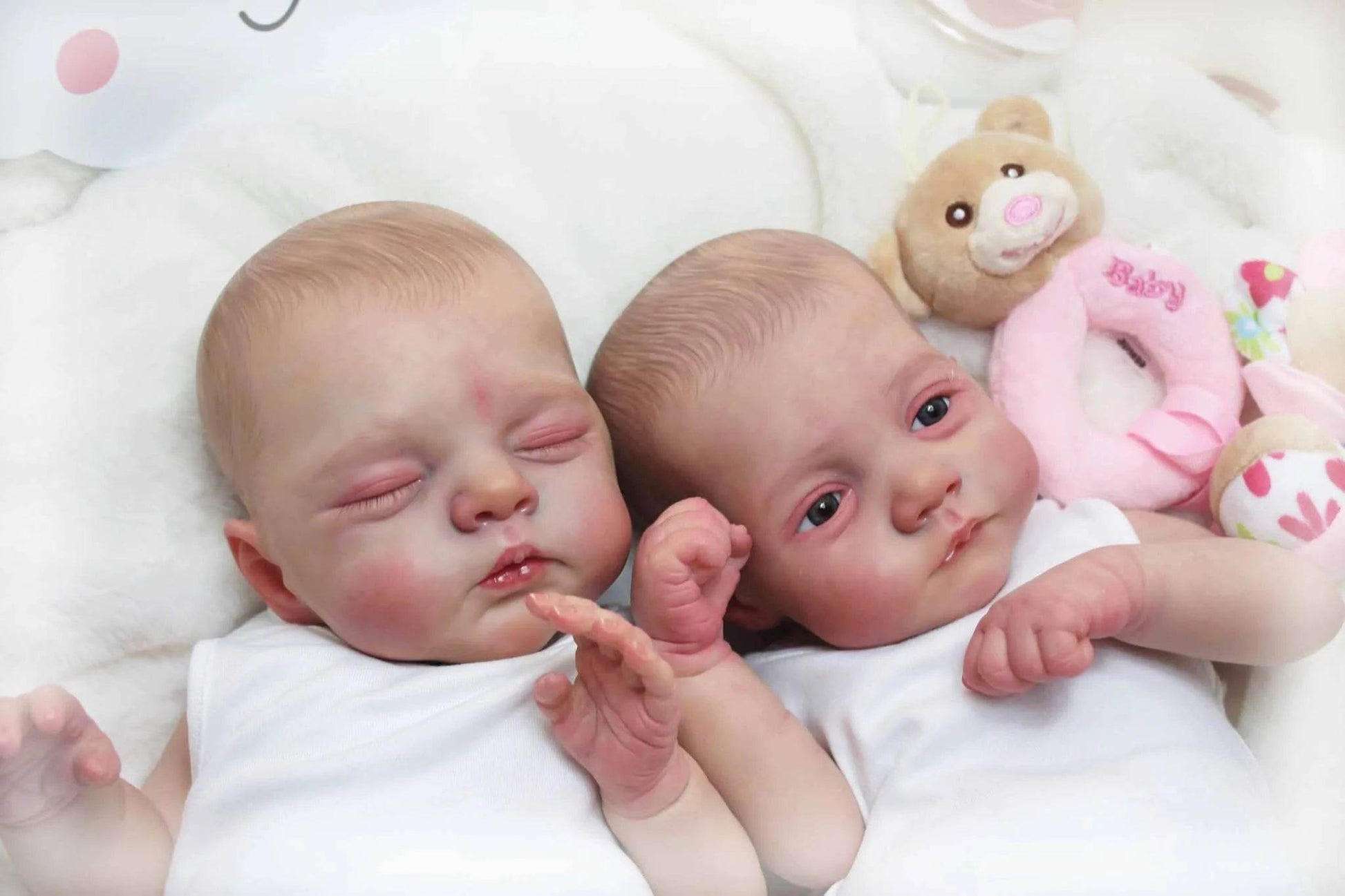 Lifelike Reborn Baby Doll 3D Skin Twins For Collectors - ToylandEU