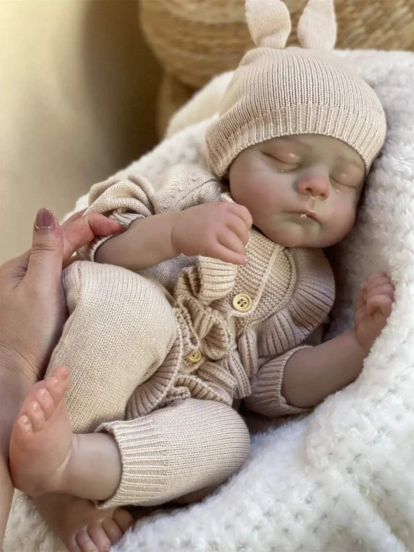 Lifelike Reborn Doll 18 Inch With Soft Cloth Body Realistic - ToylandEU