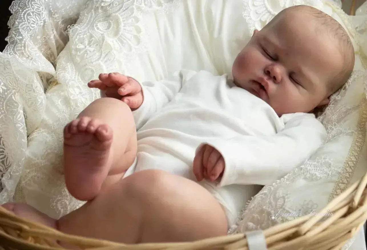 Lifelike Reborn Doll 19 Inch Soft Cloth Body For Collectors - ToylandEU