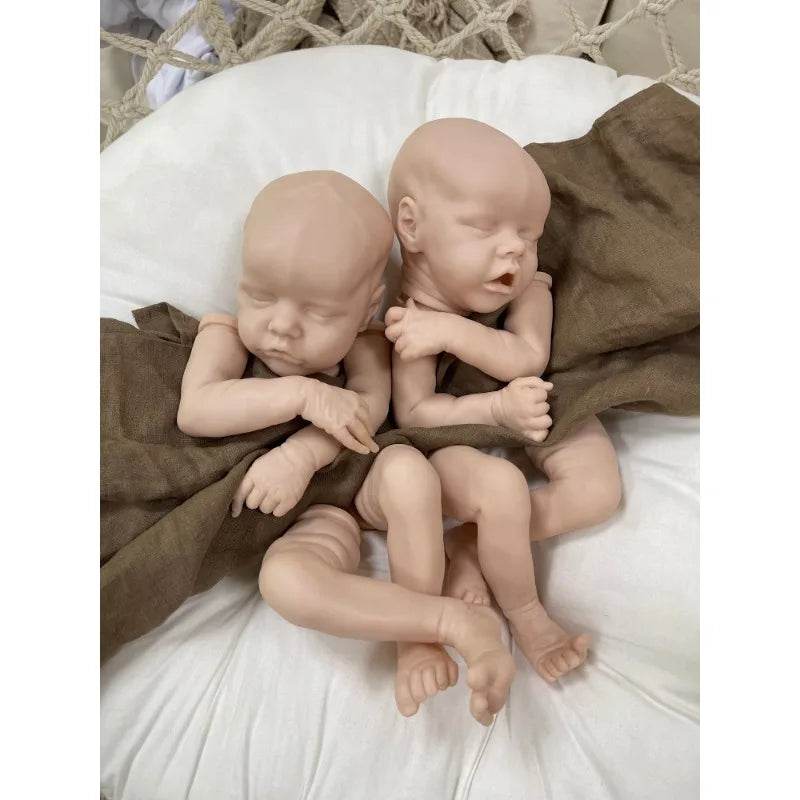 Lifelike Reborn Doll Kit 17 Inch Twin AB Blank Parts Kids - ToylandEU