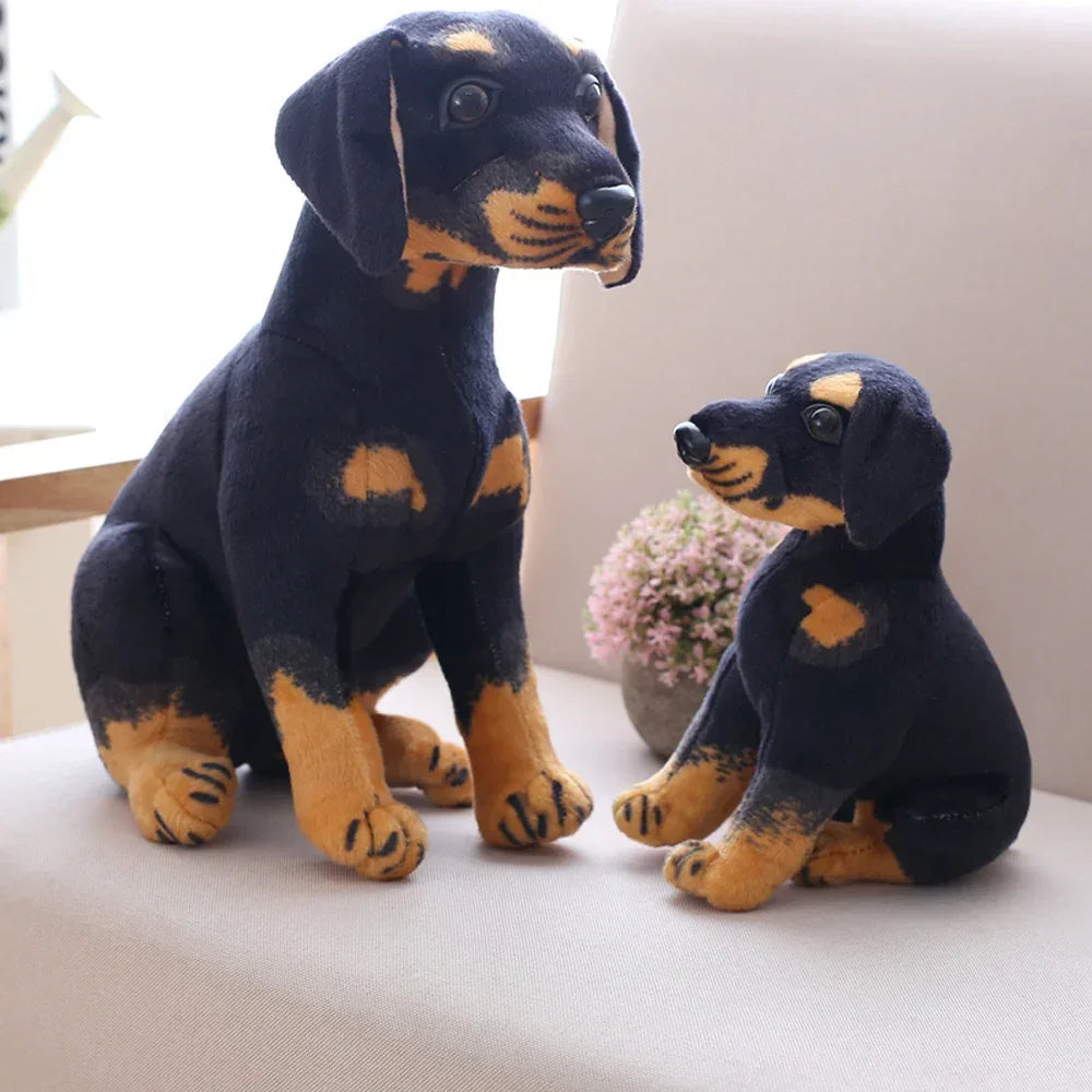 Lifelike Rottweiler Dog Plush Toy For Kids And Decor - ToylandEU