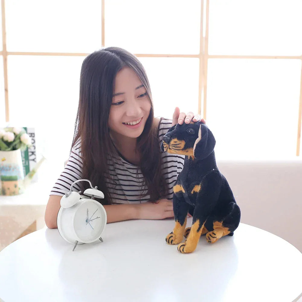 Lifelike Rottweiler Dog Plush Toy For Kids And Decor - ToylandEU